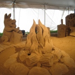 Sand Sculpture of Fire Pit